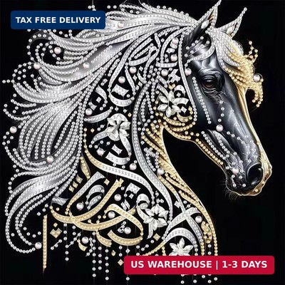 SHICERNHJ Horse Diamond Art Kits for Adults,Special Shape Diamond Painting Kits