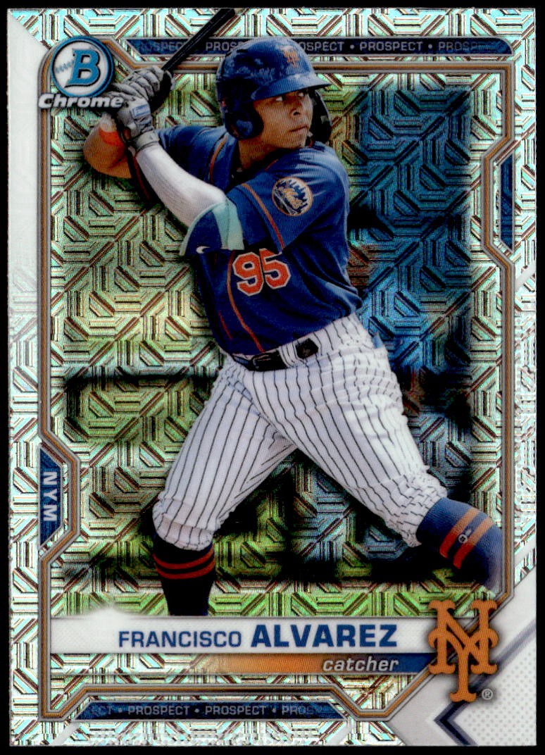 2021 Bowman Chrome #BCP-209 Francisco Alvarez Prospects Mojo Refractor E1