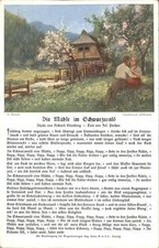 Kuenstlerkarte A. Broch Mühle im Schwarzwald 