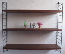 Altes String Regal Teak, orig. Kajsa & Nisse Strinning BTH 80 x 20 x 75 cm