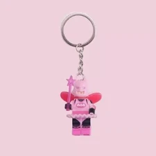 NEW Cute Exclusive Pink Fairy Batman Lego Keychain Valentine's Day Couple Gifts