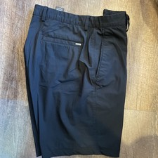 Greg Norman Men's Stretch Shorts Lightweight Black 34 NWOT Golf