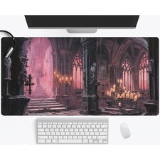40 90cm Gothic Cathedral Hauntingly Beautiful Large Gaming Mouse Pad Desk Mat