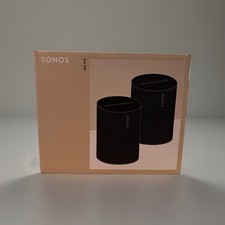 NEW OPEN BOX- Sonos Era 100 Speakers 2 Pack, Bluetooth Black B2E10US1BKHB