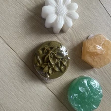 Artisan Handmade All Natural Soaps Set of 4 ASIAN PEAR AND LILY, BAYBERRY DREAM