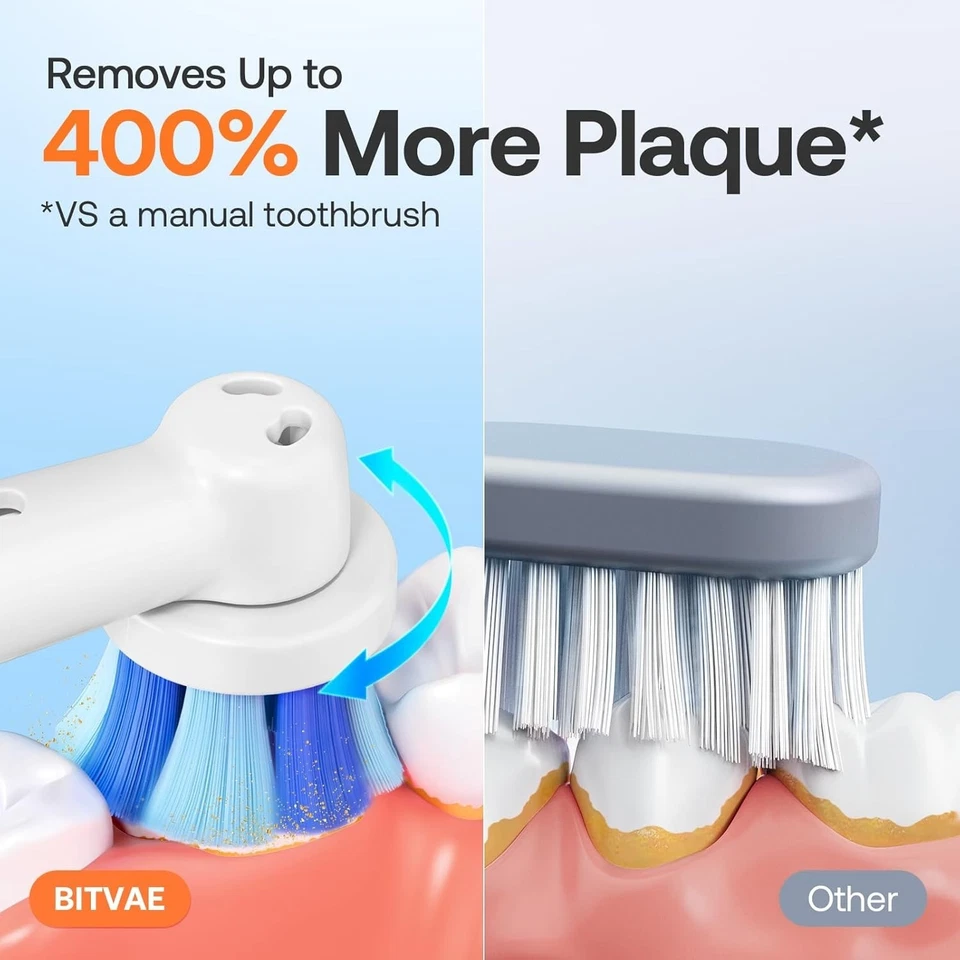 Rotating Power Toothbrush Duo, Black & Pink - Image 4 of 4