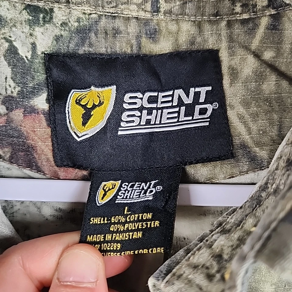 Camisa Scent Shield Para Hombres Grande Break Up Infinity Camuflada S3 Ripstop Capa de Caza Foto 3 de 4