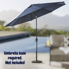 NEW 10' Aluminum Sunbrella Auto-Tilt Crank Patio Deck Commercial Market Umbrella
