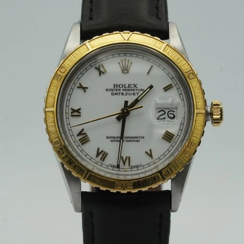 ROLEX OYSTER PERPETUAL DATEJUST 36 HERREN UHR 36MM 16253 STAHL/GOLD VINTAGE TOP