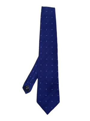 DUNHILL. Blue Silk Men s Tie. Paisley Pattern. M In England. Ex Con