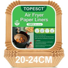Airfryer Backpapier 20x20 cm, 120er-Pack, fü...