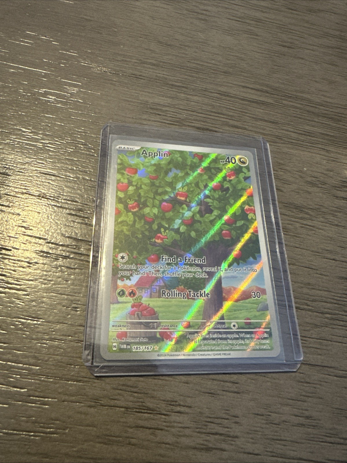 Applin 185/167 Twilight Masquerade Pokémon TCG Illustration Card Sv06