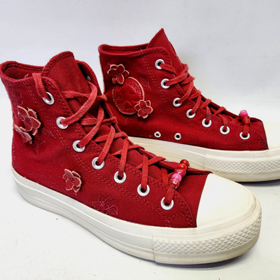 Chuck Taylor All Star Lift 3D Florals Limited Edition Converse Womens Size 8.5