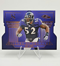 Ray Lewis 2025 Panini Silhouette Pillars Of The Game /49 Baltimore Ravens #10