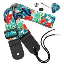 Ukulele Strap Hawaiian Adjustable Uke Shoulder Strap for Soprano Concert Teno...