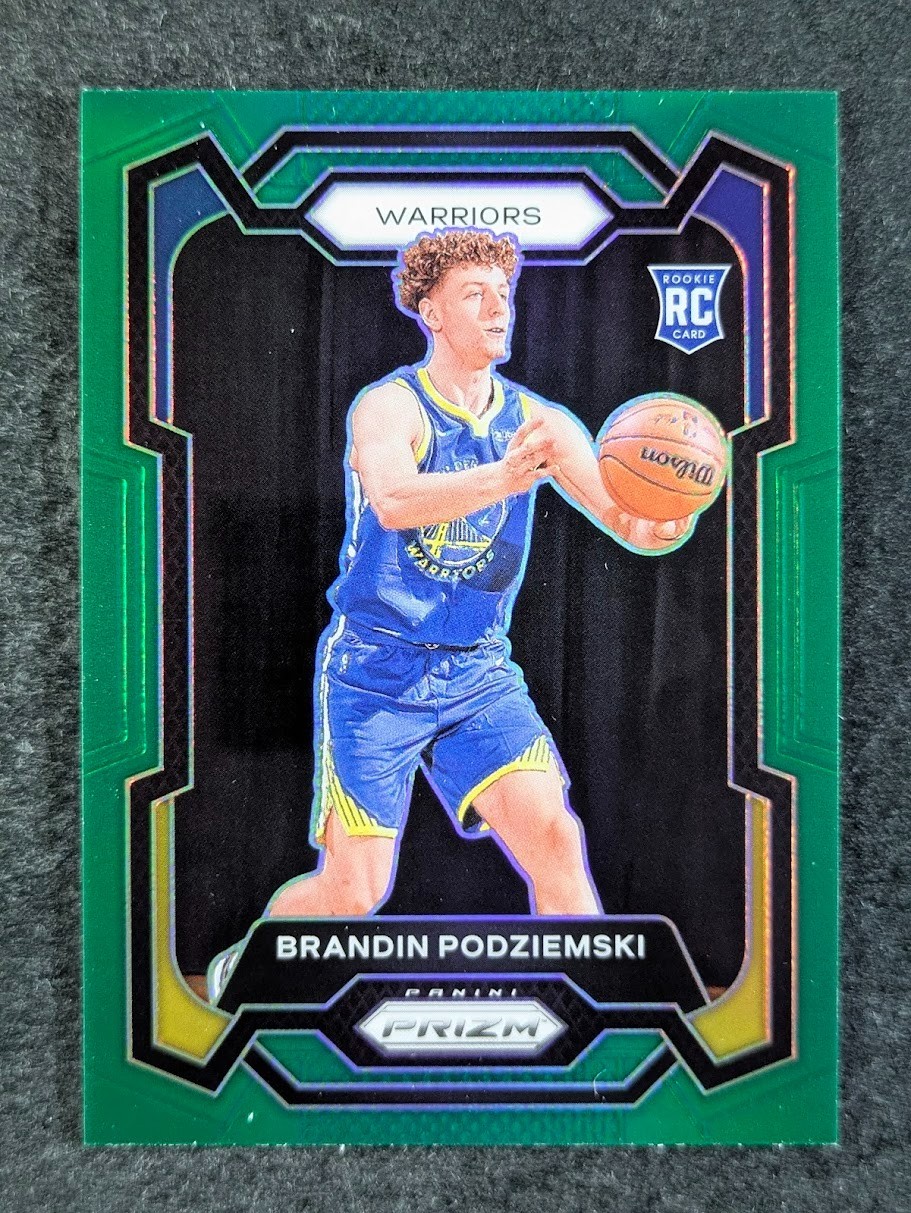 2023-24 Panini Prizm BRANDIN PODZIEMSKI Rookie RC Green Prizm Warriors #147