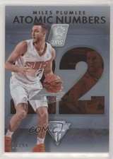 2013-14 Panini Titanium Atomic Numbers 21/99 Miles Plumlee #16 0c6