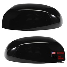 Mirror Caps Cover Gloss Black Left and Right Fits for Silverado Sierra 1500