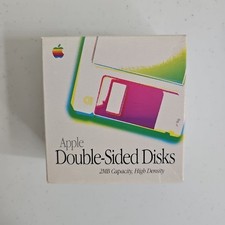 Vintage Apple Double-Sided Disks 2MB High Density Floppy Disk Box Lot Macintosh
