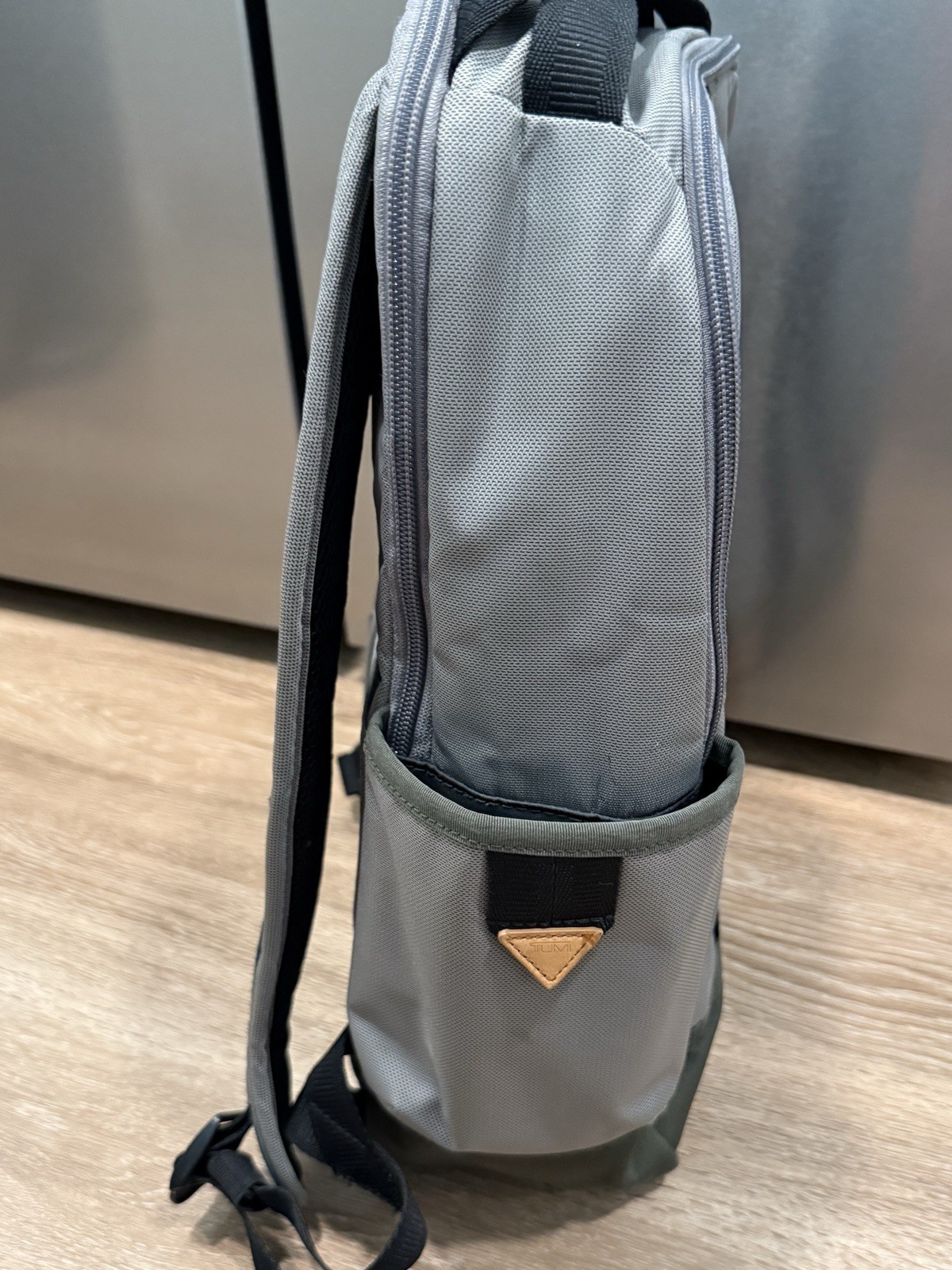 Tumi Cameron Computer Backpack Gray/Green Laptop … - image 2