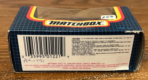 MATCHBOX-MB-54 CHEVROLET LUMINA-BLUE NASAR #35--IN BOX--1990-- - Picture 5 of 5