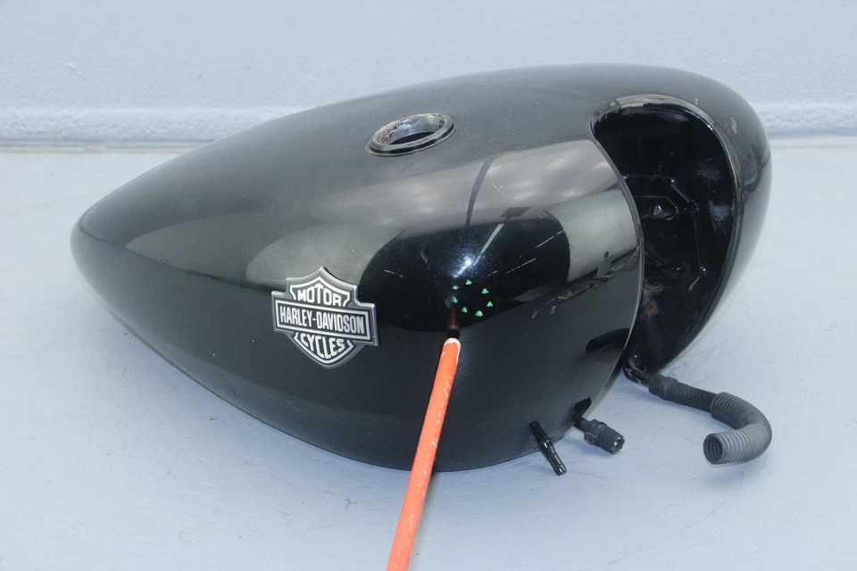 Harley Street 500 2018 tanque de gasolina negro vivo #4106 SM DING Foto 3 de 4