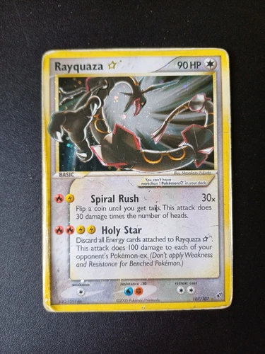 Pokemon Eng Rayquaza Gold Star Ex Deoxys 107/107 No Latias Charizard Latios