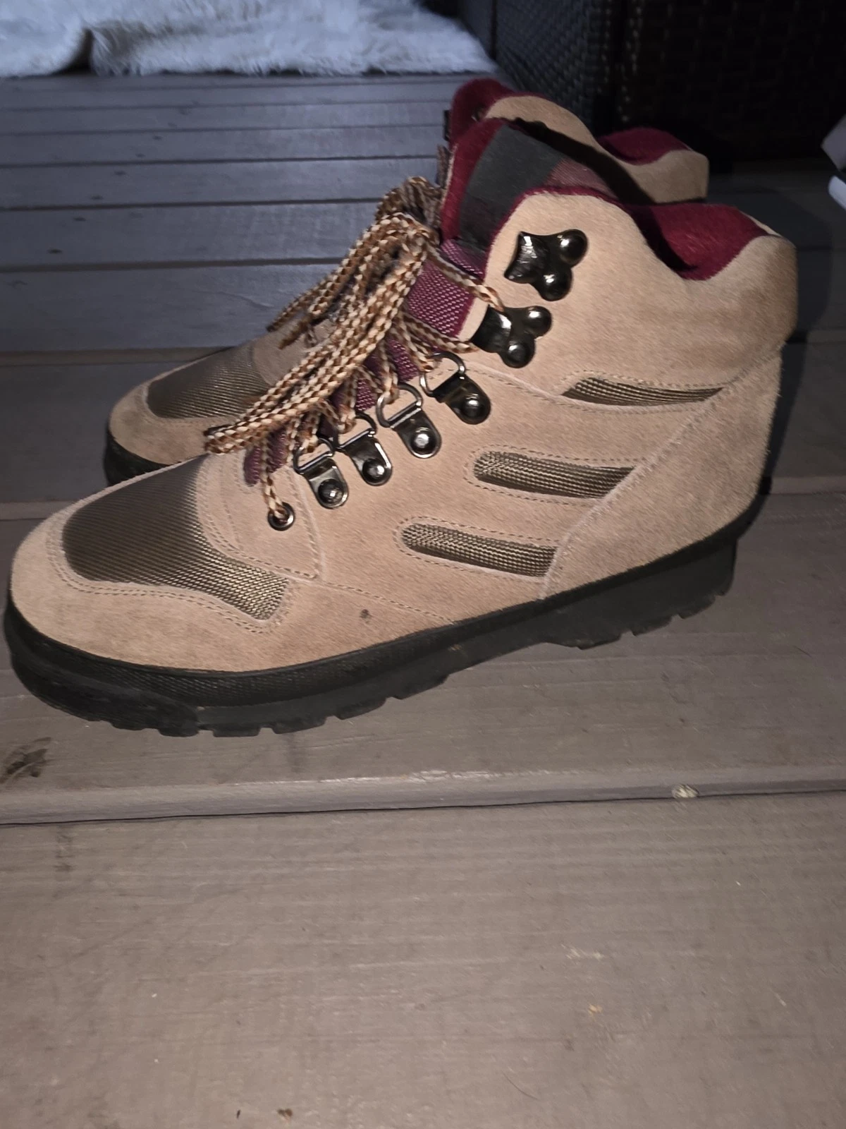 Lake 'N Trail Hiking Boots Mens 7 Leather Lace up