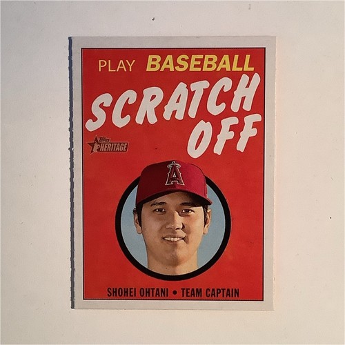 Topps 2020 Heritage Shohei Ohtani #1 Angels 1971 Scratch-Off Insert Card