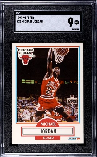 Michael Jordan 1990/91 Fleer Card #26 Graded SGC 9 MINT!! LEGEND
