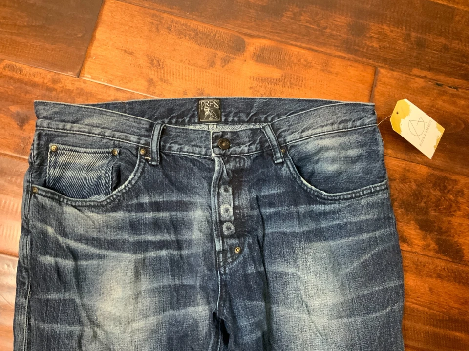 PRPS синий темно камень стирка джинсовой ткани тонкий ноги Demon Jean, размер 36 - Изображение 2 из 4