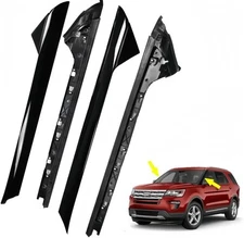 Outer & Inner Windshield A-Pillar Molding Trim Panel Kit Compatible with 2011...