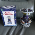 Rocket Ride Carousel SCHYLLING Collector Series Tin Toy Spaceship Wind Up w/ Box