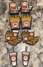 Set of 8 Brand New Whataburger Shoe Charms Crocs Christmas Stocking Stuffer