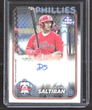 Devin Saltiban 2024 Topps Pro Debut Autographs Phillies #PD-179