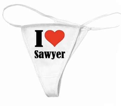 String Tanga I Love Sawyer Geburtstag Geschenk Valentinstag Weihnachten