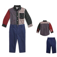 POLO RALPH LAUREN AUTHENTIC BABY BOYS BRAND NEW ORIGINAL 2Pc SET Size 3M, NWT