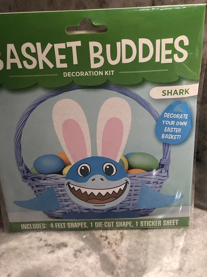 Basket Buddies Decoration Kit-Shark- Decorate Your Own Easter Basket Foto 4 de 4
