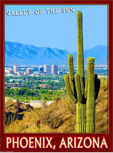 97891 Phoenix Arizona Valley of the Sun United States Wall Print Poster UK - Picture 1 of 13