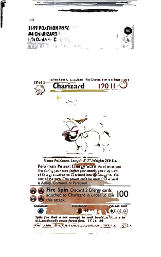 Pokémon TCG Grade 4 Charizard Individual Collectible Card Game Cards