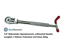 QualConnect� 1/4 inch Sidewinder Speed wrench Rachet withKnurled Handle.U.S.Pate