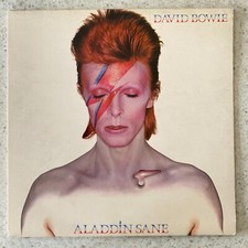 David Bowie, Aladdin Sane - Glam, Rock & Roll Vinyl LP Record 1973 (RS 1001)