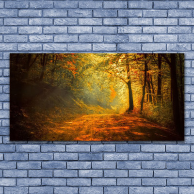 Acrylglasbilder Wandbilder aus Plexiglas  140x70 Wald Natur