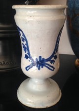 Bel Albarello sur pied douche Pot à pharmacie en faience