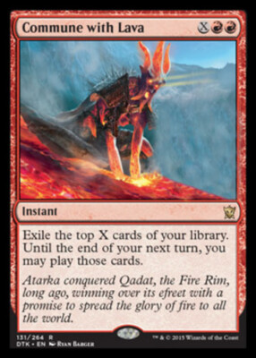 Commune with Lava ~ Near Mint Dragons of Tarkir MTG Magic UltimateMTG Red  Card | eBay