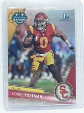Korey Foreman 2023 Bowman Chrome 1st Refractor #190 USC Trojans