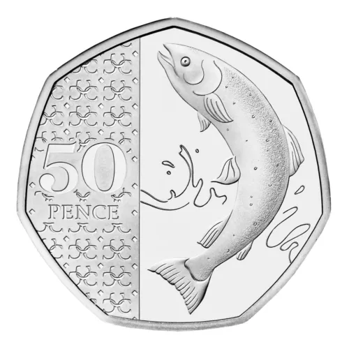 2023 2024 2025 SALMON 50p COIN BUNC Royal Mint VACUUM SEALED   CHOOSE YOUR COINS