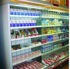Dairy chiller cabinet PVC curtains blinds 2.5m Width 1.7m Drop clear strip