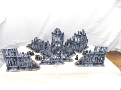 WARGAMING GELÄNDE BEMALT VORAUFTRÄGE KONVOLUT SET 12 STÜCK