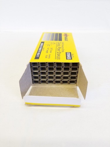 STAPLES 3/8" CROWN BY 1/4" Long STAINLESS STEEL Spotnails 22 GA C04SS, 87004SS - Picture 5 of 6